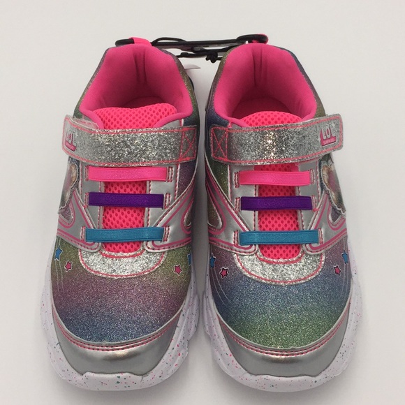 L.O.L. Surprise Girls Athletic Running Shoes Size 2 - Picture 2 of 16
